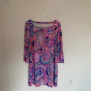 3/4 sleeve Lilly Pulitzer dress paisley print